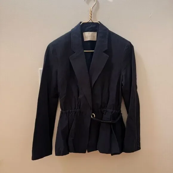 Ulla Johnson Talie Blazer in Midnight Size XS Retail $790 - Picture 6 of 10
